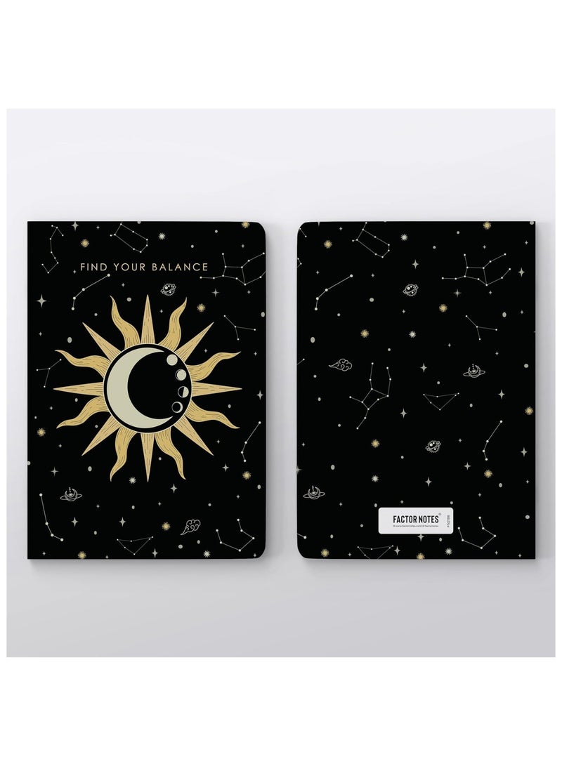 FACTOR NOTES A5 Size Softbound Ruled Journal Notebook 90gsm Thickness 160 Pages - Image 4